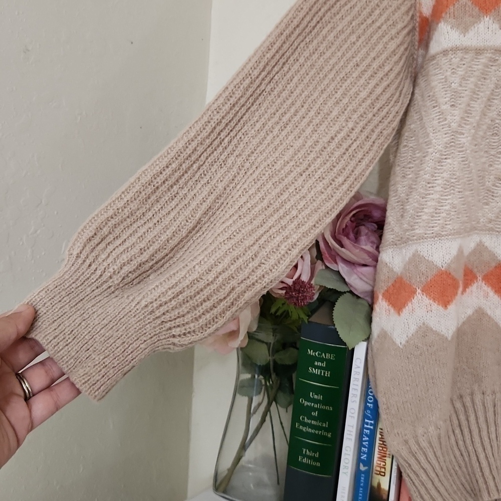 Soft Small/Medium Sweater With Baloon Sleeve Cozy Fall Winter Lagenlook - Picture 7 of 13